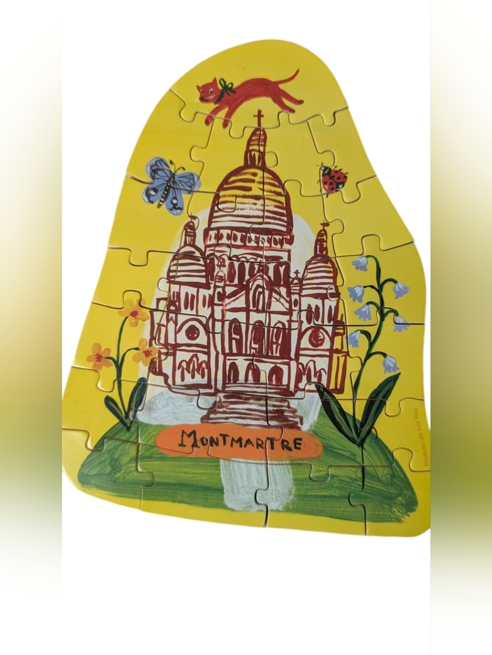 Vilac x Nathalie Lété Paris Wooden Puzzle Set Anthropologie Eiffel Tower RARE - Picture 6 of 8